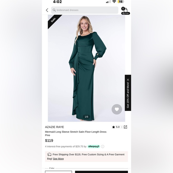 Missed the Azazie return deadline. - Picture 5 of 5